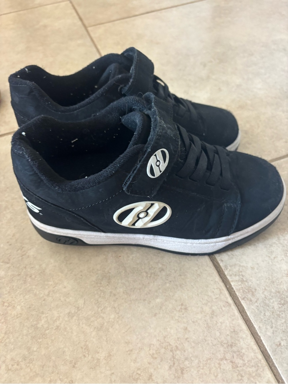 Heelys Black Sneakers with White Accents